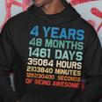 4Th Birthday 4 Years Of Being Awesome Wedding Anniversary V2 Hoodie Funny Gifts