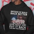 4Th Of July Instead Of Build Back Better How About Just Put It Back Hoodie Unique Gifts
