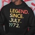 50 Years Old Vintage Legend Since July 1972 50Th Birthday Hoodie Funny Gifts