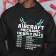 Aircraft Technician Hourly Rate Airplane Plane Mechanic Hoodie Unique Gifts