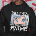 Anime Girl Otaku Just A Girl Who Loves Anime Hoodie Personalized Gifts