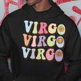 August September Birthday Groovy Astrology Zodiac Sign Virgo Men Hoodie Personalized Gifts