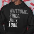 Awesome Since July 1980 42Nd Birthday Vintage 1980 Hoodie Funny Gifts