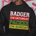 Badger On Saturday Packer On Sunday Tshirt Hoodie Unique Gifts