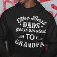 The Best Dads Get Promoted To Grandpa Distressed Fathers Day Men Hoodie Personalized Gifts