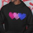 Bisexual Flag Hearts Love Lgbt Bi Pride Hoodie Unique Gifts