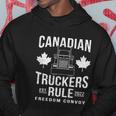 Canadian Truckers Rule Freedom Convoy 2022 Vintage Trucker Gift Hoodie Unique Gifts