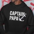 Captain Papa Pontoon Lake Sailor Fuuny Fishing Boating Hoodie Unique Gifts