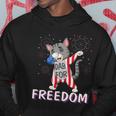 Cat Dabbing Fireworks Freedom 4Th Of July Cat Hoodie Unique Gifts