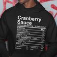 Cranberry Sauce Nutrition Facts Label Hoodie Unique Gifts