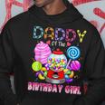 Daddy Of The Birthday Girl Candyland Candy Birthday Party Hoodie Funny Gifts