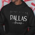 Dallas Texas Gift Downtown City Skyline Gift Hoodie Unique Gifts