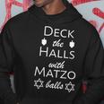 Deck The Halls With Matzo Balls Hoodie Unique Gifts