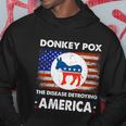 Donkey Pox The Disease Destroying America Usa Flag Funny Hoodie Unique Gifts