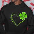 Dragonfly Heart Irish Shamrock Heart Clover St Patrick Day Hoodie Personalized Gifts
