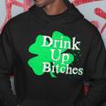 Drink Up Bitches St Patricks Day Clover Hoodie Unique Gifts