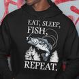 Eat Sleep Fish Repeat Tshirt Hoodie Unique Gifts