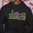 Festive Patten Jesus Name Above All Names Hoodie Unique Gifts