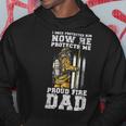 Firefighter Proud Fire Dad Firefighter Dad Of A Fireman Father Hoodie Funny Gifts