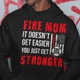 Firefighter Proud Firefighter Mom Fire Mom Of A Fireman Mother Hoodie Funny Gifts
