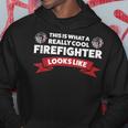 Firefighter This Is What A Really Cool Firefighter Fireman Fire Hoodie Funny Gifts