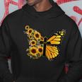 Floral Butterfly Faith Cross Hoodie Unique Gifts