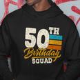 Funny 50Th Birthday Squad Group Vintage Retro Graphic Design Printed Casual Daily Basic Hoodie Personalized Gifts