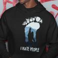 Funny Bigfoot I Hate People Hoodie Unique Gifts