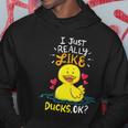 Funny Duck Ducks Rubber Gift Hoodie Unique Gifts