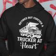 Funny Retired But Forever A Trucker Cool Gift Hoodie Unique Gifts