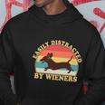 Funny Retro Easily Distracted By Wieners Dachshund Fan Hoodie Unique Gifts