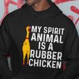 Funny Rubber Chicken Gift Men Women Rubber Chicken Costume Gift V2 Hoodie Unique Gifts