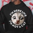 Funny Zoom Lawyer Cat Meme Im Here Live Im Not A Cat Tshirt Hoodie Unique Gifts