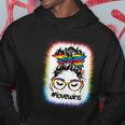 Gay Pride Messy Bun Rainbow Love Wins Lgbt Lgbtq Lesbian Hoodie Unique Gifts