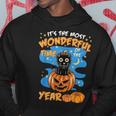 Halloween Its The Most Wonderful Time Of The Year Cat Witch Hoodie Personalized Gifts