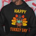 Happy Turkey Day Funny Thanksgiving 2021 Autumn Fall Season V3 Hoodie Funny Gifts