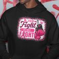 Her Fight Is My Fight Breast Cancer Awareness Boxing Gloves Men Hoodie Graphic Print Hooded Sweatshirt Personalized Gifts