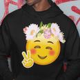 Hippy Smiley Face Peace Sign Tshirt Hoodie Unique Gifts
