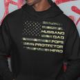 Husband Dad Pops Protector Hero Camouflage Flag Gift Men Hoodie Personalized Gifts