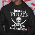 Instant Pirate Just Add Rum Skull Crosswords Tshirt Hoodie Unique Gifts