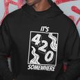 Its 420 Somewhere Funny Cannabis Hoodie Unique Gifts