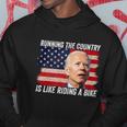 Joe Biden Falling Off His Bicycle Funny Biden Falls Off Bike V4 Hoodie Unique Gifts