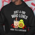 Just A Girl Who Loves Boba Tea & Avocados Cute Kawaii Teen Tshirt Hoodie Unique Gifts