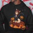 Kawaii Anime Halloween Black Cat | Sexy Anime Girl In Donut Hoodie Funny Gifts
