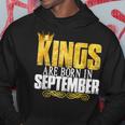 Kings Are Born In September Birthday Men Hoodie Personalized Gifts