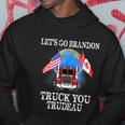 Lets Go Truck You Trudeau Usa Canada Flag Truckers Vintage Hoodie Unique Gifts