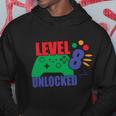 Level 8 Unlocked 8Th Gamer Video Game Birthday Video Game Men Hoodie Personalized Gifts