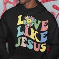 Love Like Jesus Christian God Lover Funny Words On Back Hoodie Personalized Gifts