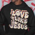 Love Like Jesus Christian God Lover Funny Words On Back V3 Hoodie Personalized Gifts