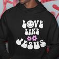 Love Like Jesus Religious God Christian Words Great Gift Hoodie Unique Gifts
